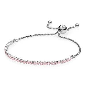 Pandora Sparkling Strand Bracelet w/ Pink Zirconia
